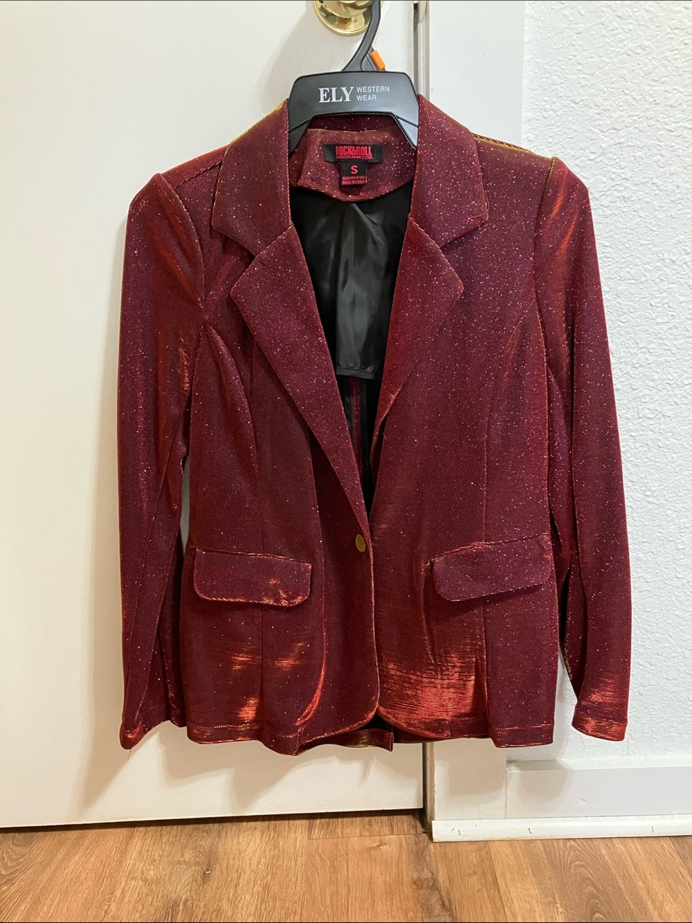 Rock & Roll Cowgirl Sparkle Pink Blazer